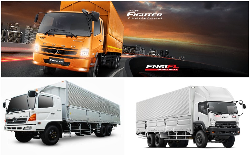 Membandingkan Mitsubishi Fuso Fighter dengan Hino Ranger dan Isuzu Giga